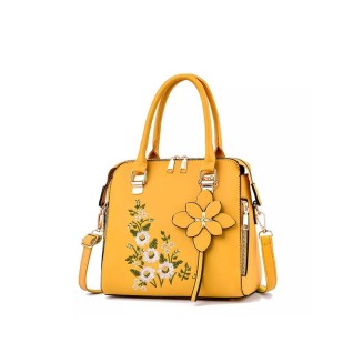 Floral embroidery simple women's casual bag