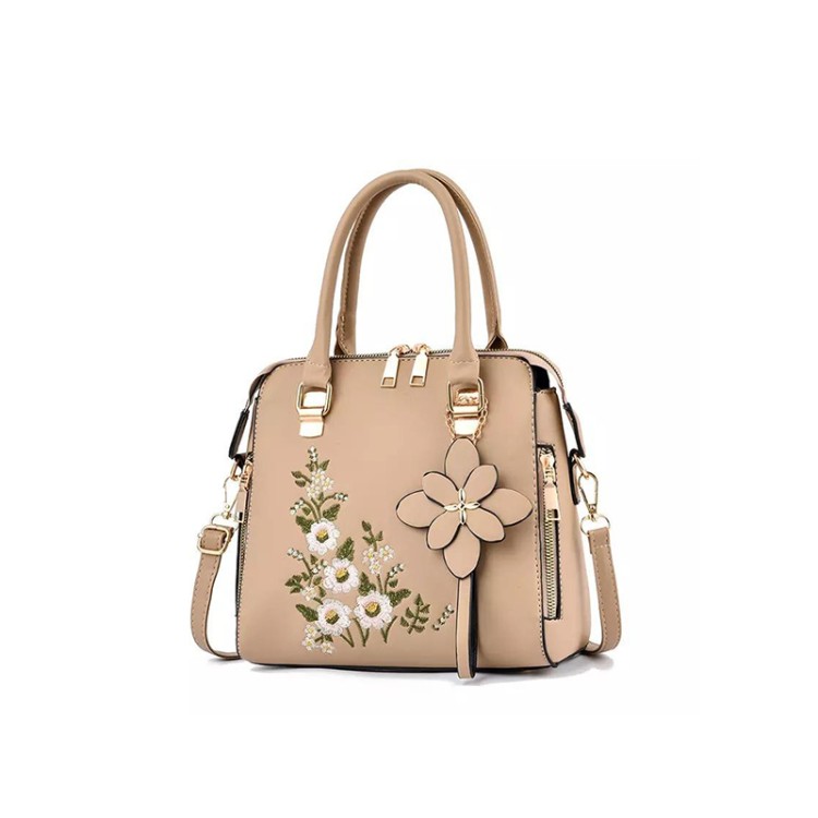 Floral embroidery simple women's casual bag