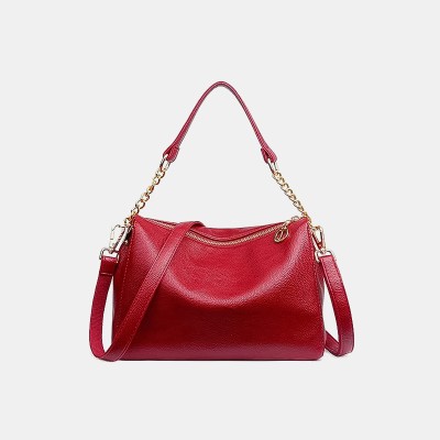High quality soft leather women's casual bag