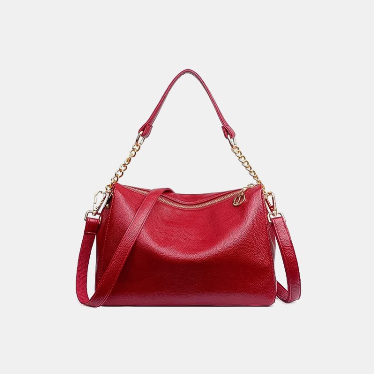 High quality soft leather women's casual bag