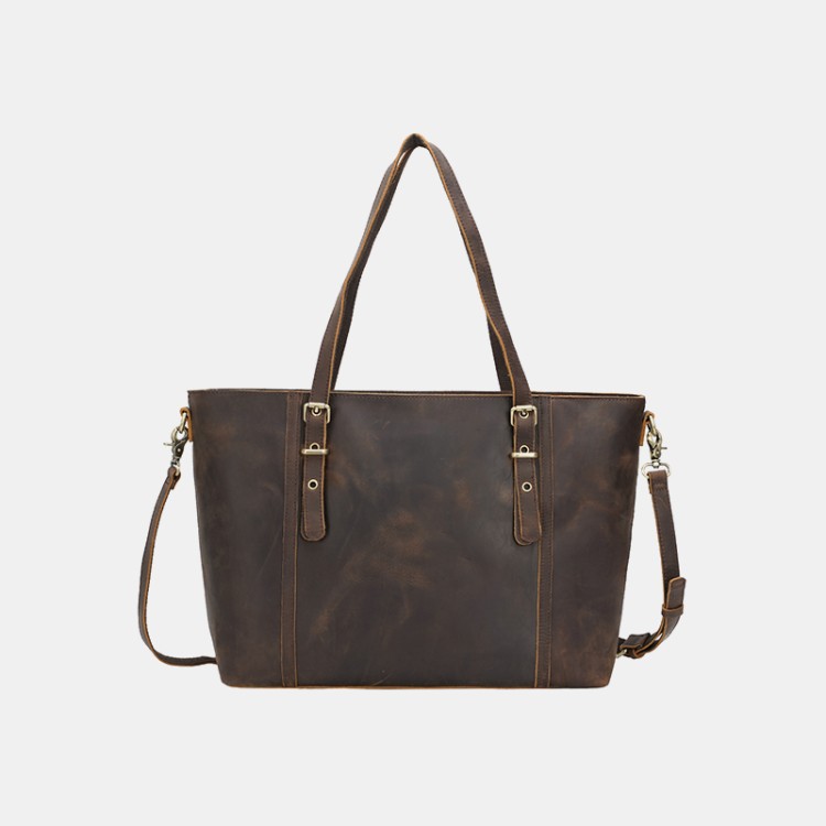 Vintage style leather women's casual bag