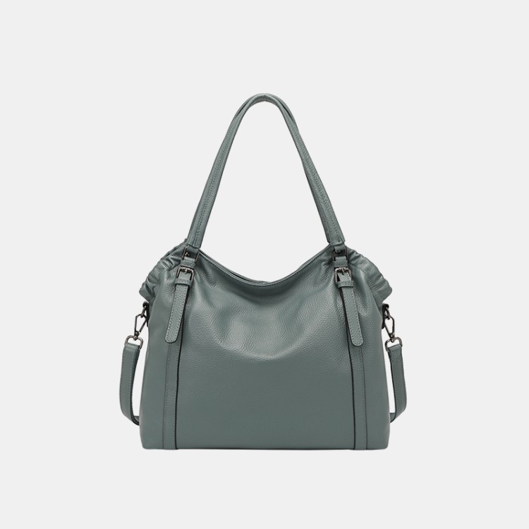 Simple leather large capacity women's casual bag