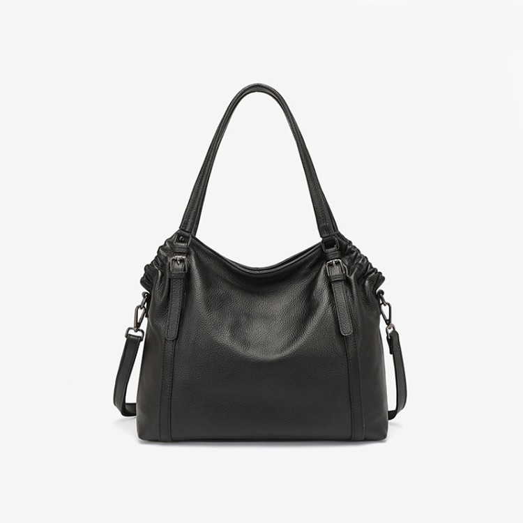 Simple leather large capacity women's casual bag