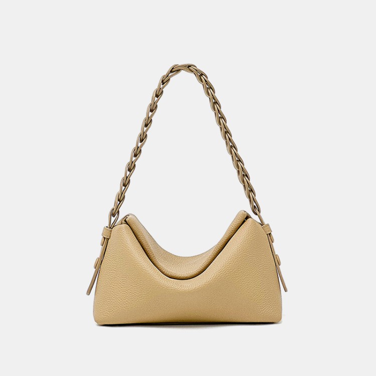 High quality textured leather women's shoulder bag