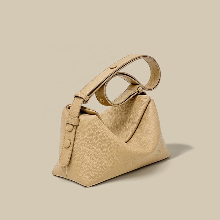 High quality textured leather women's shoulder bag