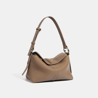 Lightweight cushion leather women's shoulder bag