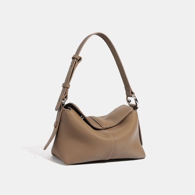 Lightweight cushion leather women's shoulder bag