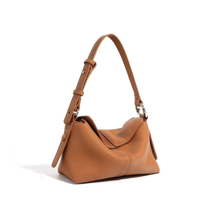 Lightweight cushion leather women's shoulder bag