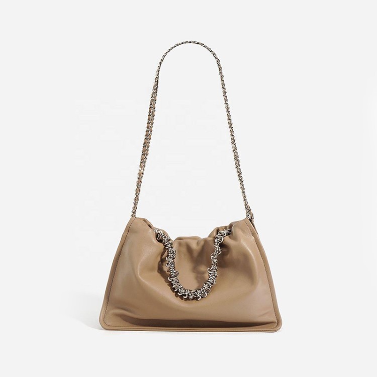 High-end luxury soft leather chain women's shoulder bag