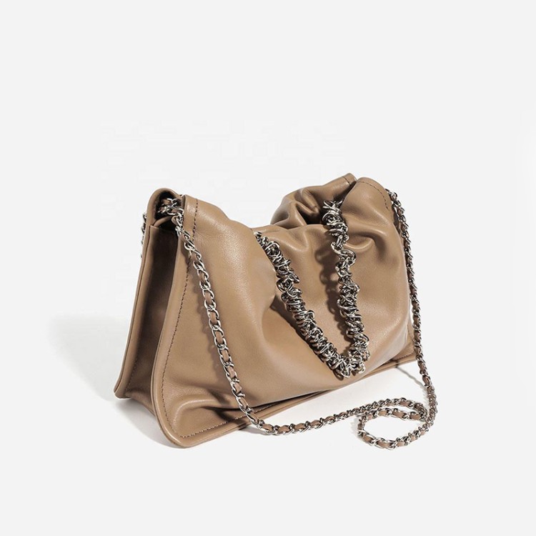 High-end luxury soft leather chain women's shoulder bag