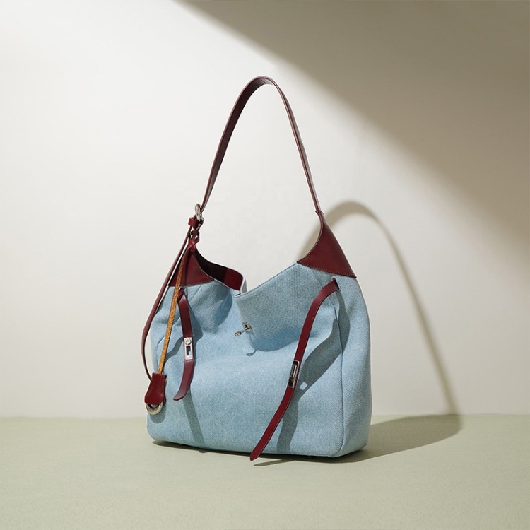 Retro canvas large capacity women's shoulder bag