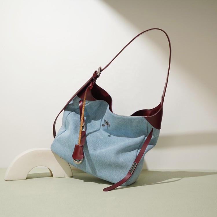Retro canvas large capacity women's shoulder bag