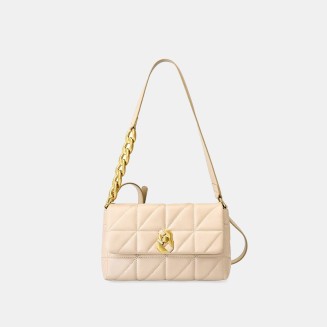 Luxurious chain leather women's shoulder bag