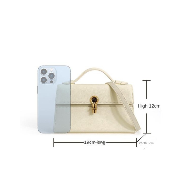 Simple and elegant leather women's shoulder bag