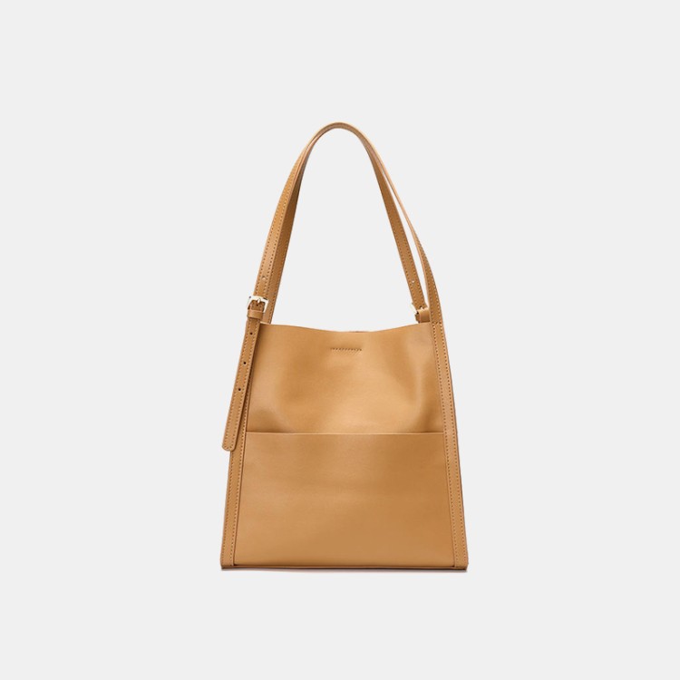 Casual large capacity leather women's shoulder bag