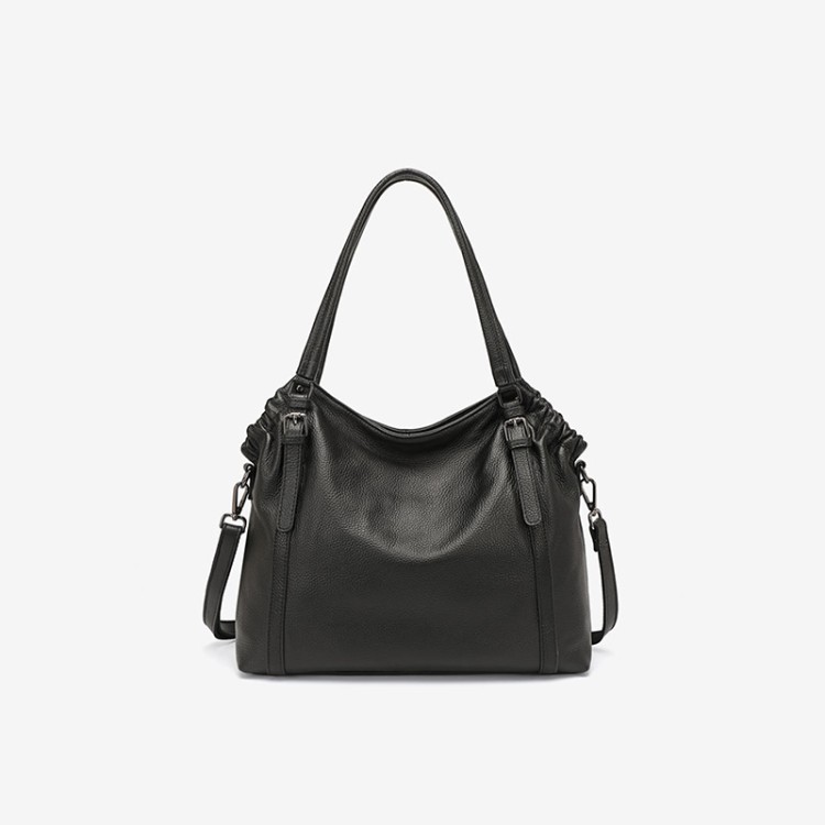 Simple large-capacity leather women's shoulder bag