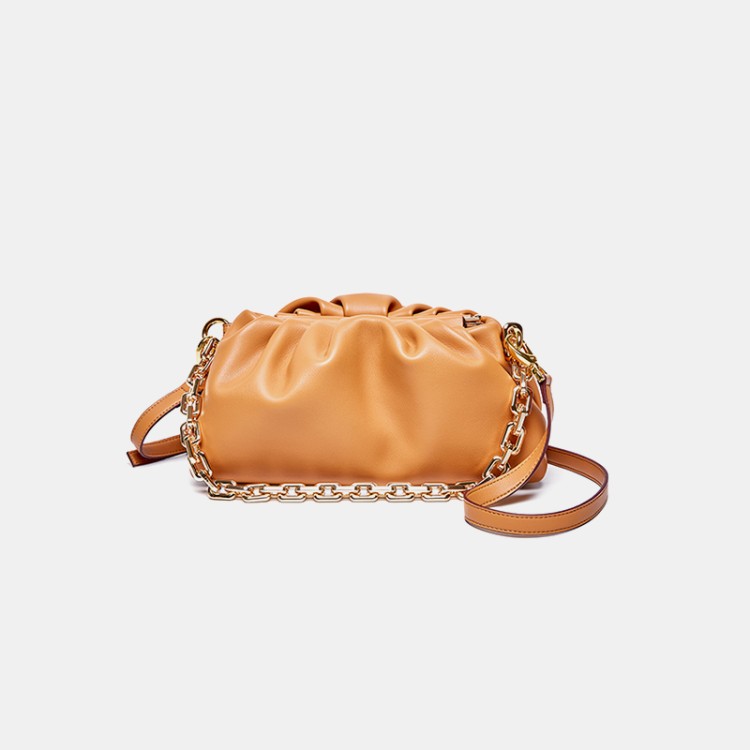 Fashion pleated chain women's shoulder bag
