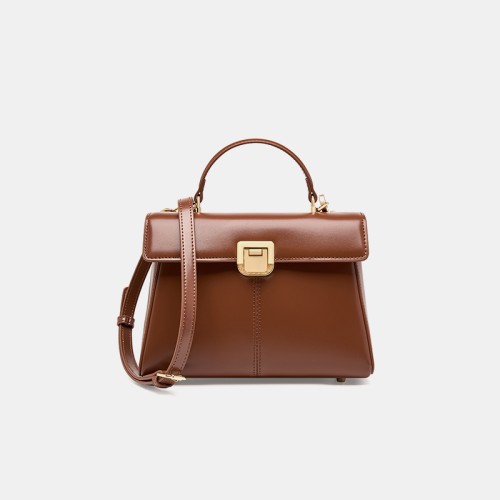 Exquisite smooth leather women's shoulder bag