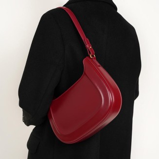 Fashion simple smooth women's shoulder bag