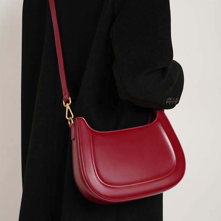 Fashion simple smooth women's shoulder bag