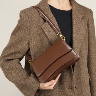 Mini leather flap women's shoulder bag
