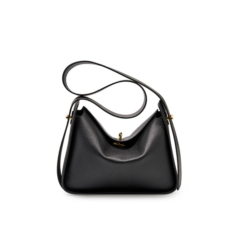 Elegant cushion leather women's shoulder bag