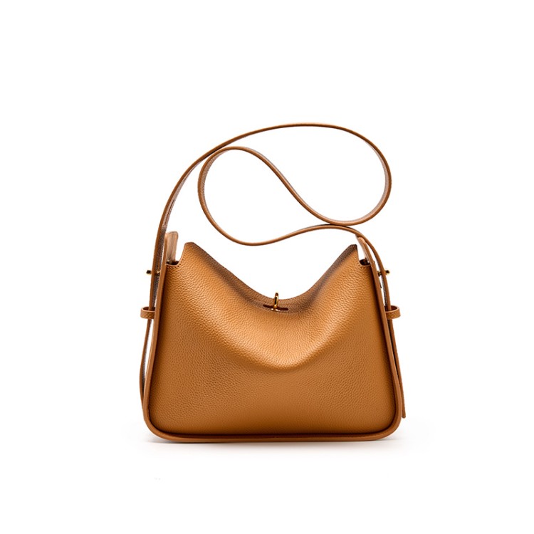 Elegant cushion leather women's shoulder bag