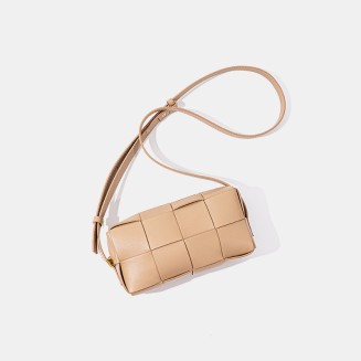 New fashionable woven leather women's shoulder bag
