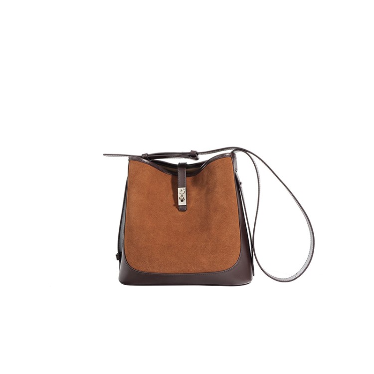 Patchwork large capacity leather women's shoulder bag