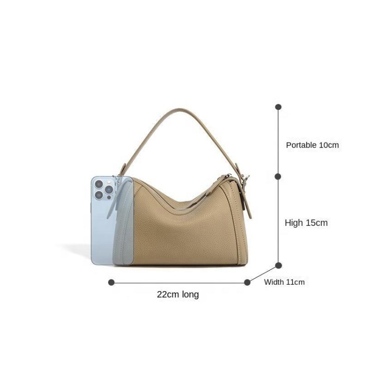 Fashion pillow leather women's shoulder bag