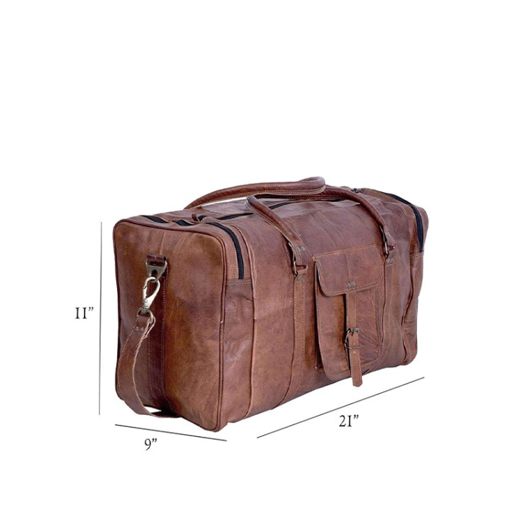 Vintage leather large capacity travel bag