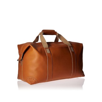 Vintage brown large capacity leather travel bag