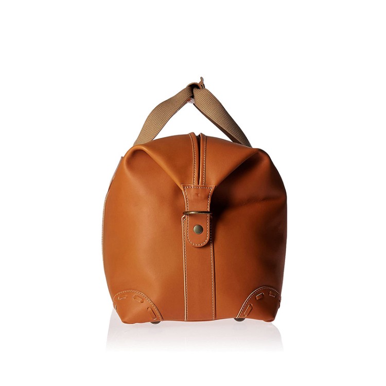 Vintage brown large capacity leather travel bag
