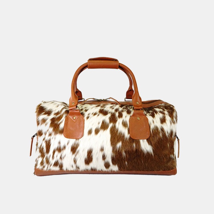 Luxurious genuine cowhide large capacity travel bag