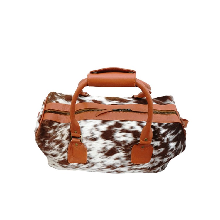 Luxurious genuine cowhide large capacity travel bag