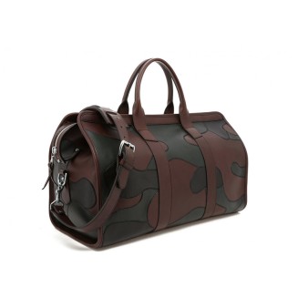 Camouflage leather waterproof large capacity travel bag