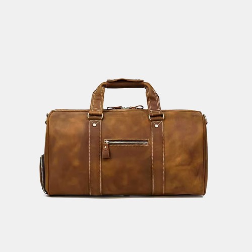 Luxury waterproof and wear-resistant leather travel bag