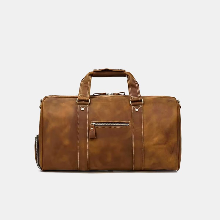 Luxury waterproof and wear-resistant leather travel bag