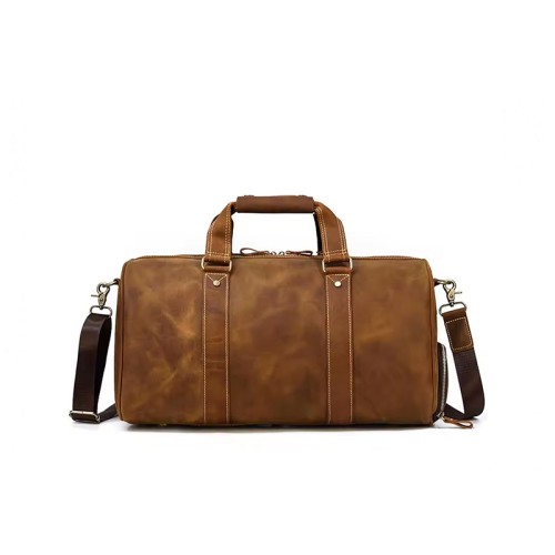 Luxury waterproof and wear-resistant leather travel bag