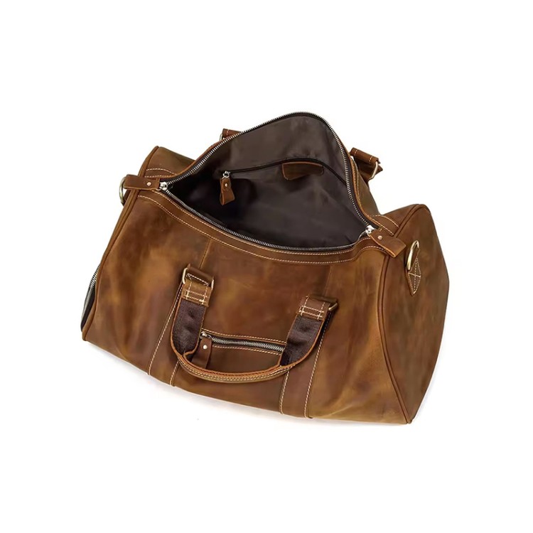 Luxury waterproof and wear-resistant leather travel bag