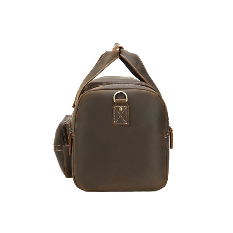 Wear-resistant and waterproof leather travel bag