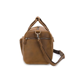 Luxurious brown large capacity travel bag
