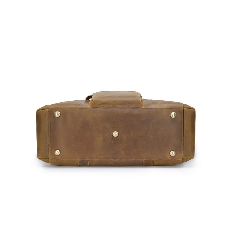Luxurious brown large capacity travel bag