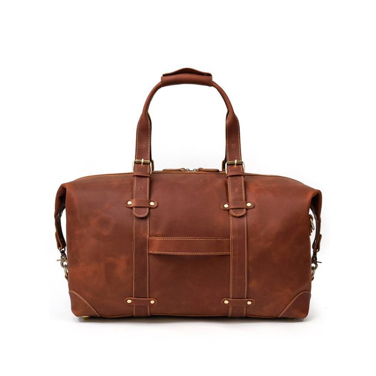 Elegant waterproof leather large-capacity travel bag