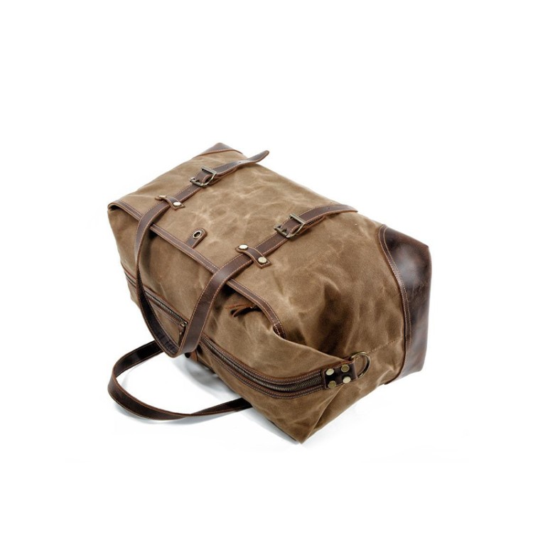 Large capacity canvas waterproof travel bag