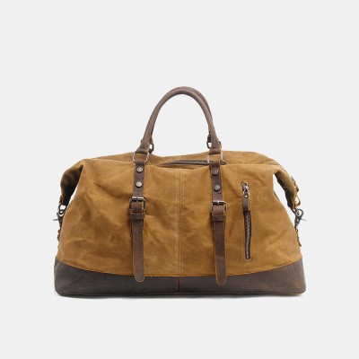 Portable large capacity waterproof canvas travel bag