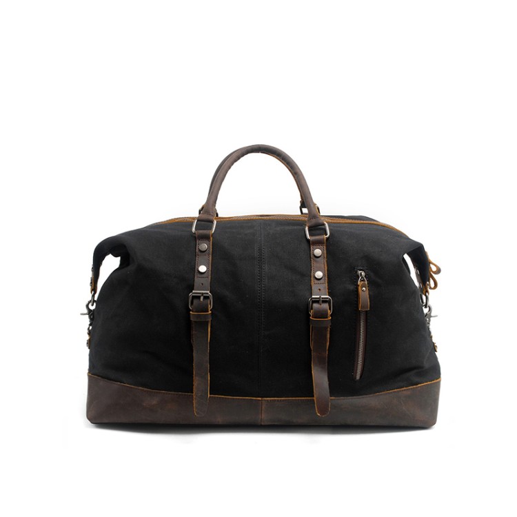 Portable large capacity waterproof canvas travel bag
